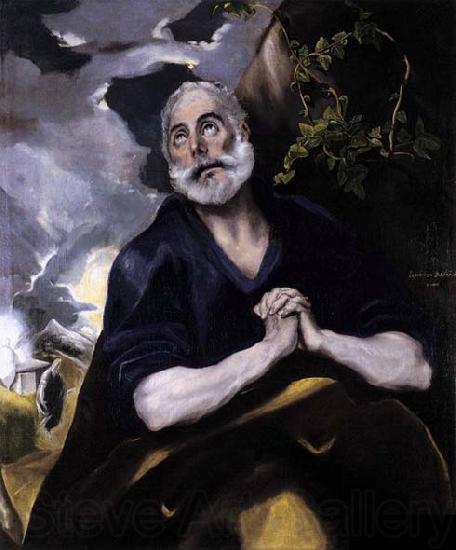 GRECO, El St Peter in Penitence